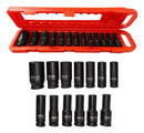 Kit Soquete de Impacto 1/2'' c/13PÇS 10MM Até 27MM