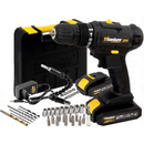 Parafusadeira/Furadeira à bateria CARBON 21V com acessórios - 35 peças