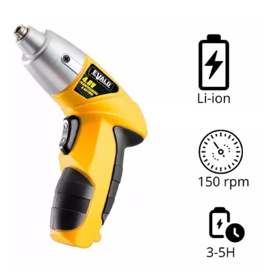 Parafusadeira Bateria 4.8V SPEED PRO BIVOLT C/ 11 BITS